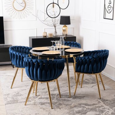 Обідній стілець Mebel Elit CAPI Welur Синій ME.CAPI/GR/ZL/V/K фото - 6