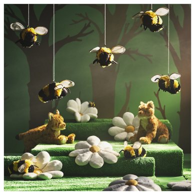 IKEA Декоративна подушка SOTMES 47х47 см Білий (ИКЕА СКОГСДУВА) 80576786 фото - 4