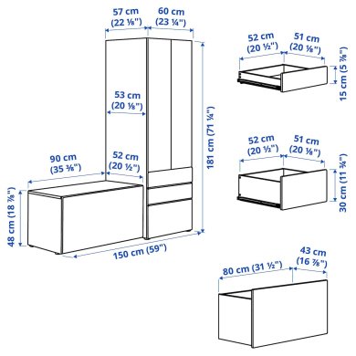 IKEA SMASTAD/PLATSA (ИКЕА СМАСТАД/ПЛАЦА) 39431230 фото - 6