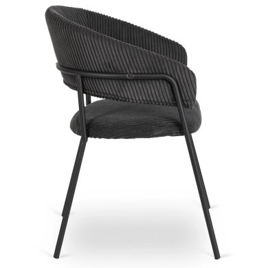 Обеденный стул Mebel Elit TINKA Velvet Черный - 3 Обеденный стул Mebel Elit TINKA Velvet Черный ME.TINKA/CZ/SZTR/K фото - 3