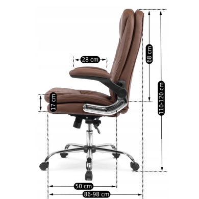 Офисное кресло Mebel Elit PARIS Коричневый ME.PARIS/BR/E/FO фото - 7