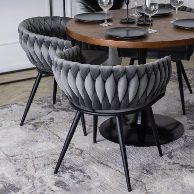 Обеденный стул Mebel Elit EMPOLI Welur Серый - 8 Обеденный стул Mebel Elit EMPOLI Welur Серый ME.EMPOLI/P/V/K фото - 8