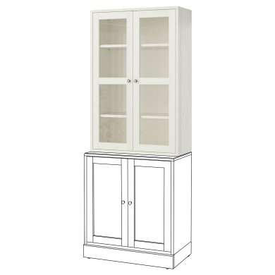 IKEA Витрина HAVSTA (ИКЕА ХАВСТА) 30388636 фото - 2