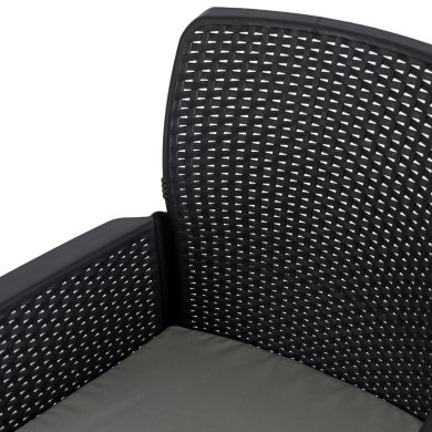 Комплект садових меблів Mebel Elit FRENSO Чорний ME.FRESNO/CZ/R/OGR/ZES фото - 6