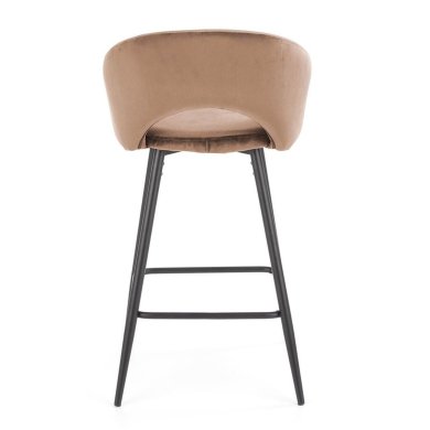 Барный стул Halmar H-96 Velvet Бежевый V-CH-H/96-BEŻOWY фото - 5