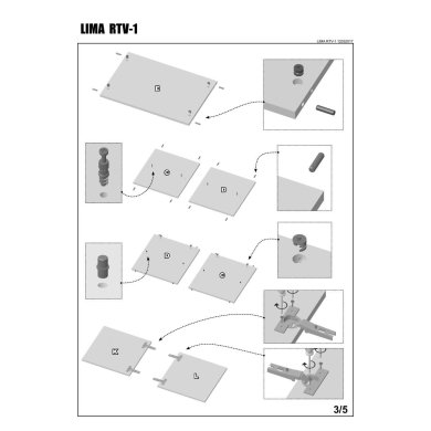 Тумба под ТВ Halmar Lima RTV1 | Белый V-PL-LIMA-RTV1-BIAŁY фото - 4