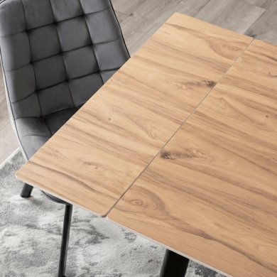 Розкладний обідній стіл Mebel Elit LARES Ceramic Дуб ME.LARES/D/CZ/CER/S90-150 фото - 6