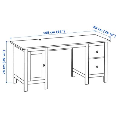 IKEA Письменный стол HEMNES Сосна (ИКЕА ХЕМНЭС) 20535044 фото - 7
