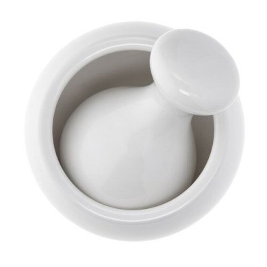 Кухонная ступка для чеснока Duka Smart | Белый фарфор 1218812 фото - 3