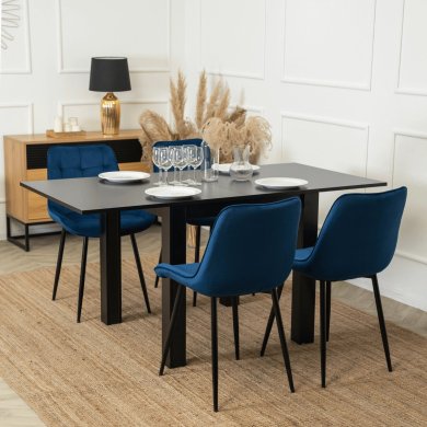 Обеденный стул Mebel Elit CHRIS Welur Синий ME.CHRIS/GR/CZ/V/K фото - 6