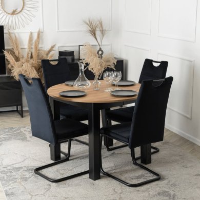 Обеденный стул Mebel Elit LOPEZ Welur Черный ME.LOPEZ/CZ/CZ/V/K фото - 7