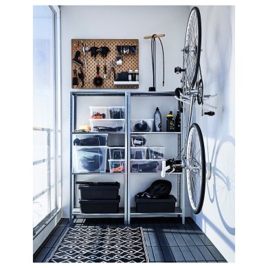 IKEA Стелаж HYLLIS Сріблястий (ИКЕА HYLLIS) 00278578 фото - 22