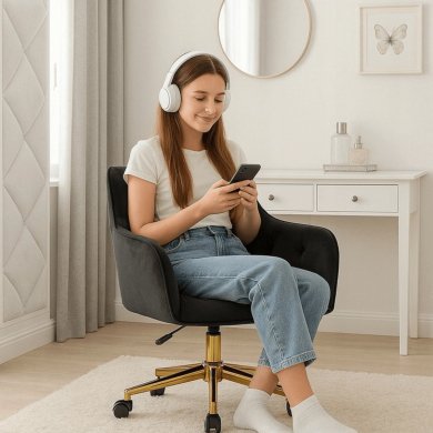 Офисное кресло Mebel Elit KONOR Welur Черный ME.KONOR/CZ/ZL/V/FO фото - 10