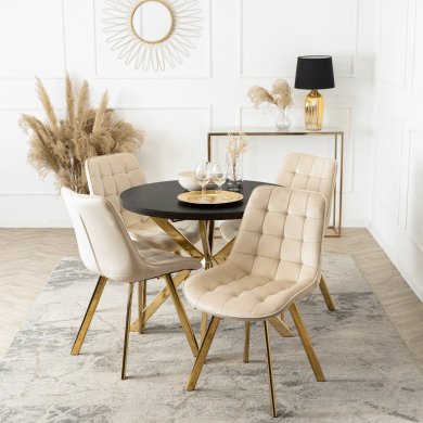 Розкладний обідній стіл Mebel Elit LUGO Чорний - 8 Розкладний обідній стіл Mebel Elit LUGO Чорний ME.LUGO/CZ/ZL/S фото - 8