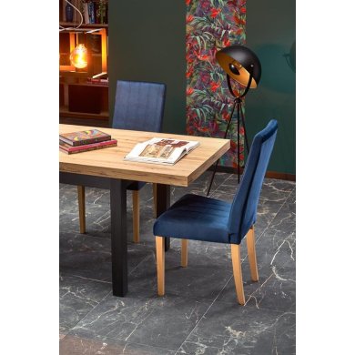 Розкладний обідній стіл Halmar TIAGO Дуб крафт - 5 Розкладний обідній стіл Halmar TIAGO Дуб крафт V-PL-TIAGO-ST-CRAFT/CZARNY фото - 5