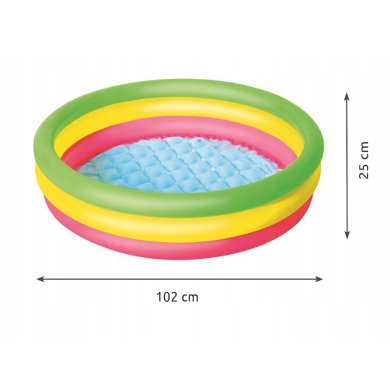 Надувной детский бассейн Bestway 51104 102х25 см Разноцветный BES51104 фото - 10