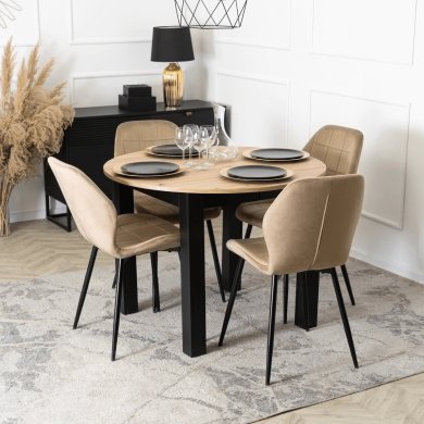 Обеденный стул Mebel Elit IRYS Welur Бежевый ME.IRYS/BZ/V/K фото - 6