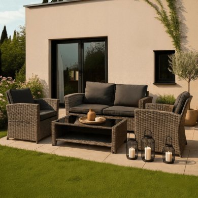 Комплект садовой мебели Mebel Elit DOVER Серый ME.DOVER/P/RT/OGR/ZES фото - 9