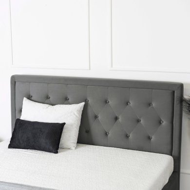 Ліжко Mebel Elit CROS Welur 160x200 см Темно-сірий - 8 Ліжко Mebel Elit CROS Welur 160x200 см Темно-сірий ME.CROS/160/CP/V/LOZZPOJ фото - 8