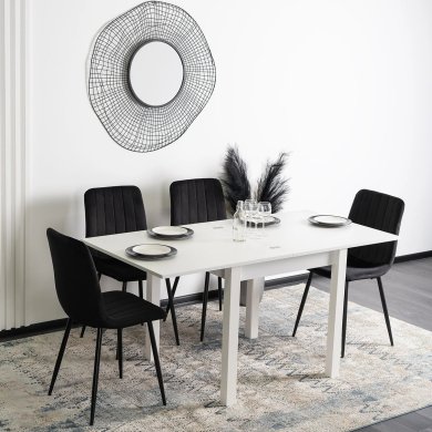 Раскладной обеденный стол Mebel Elit MAX Белый B.MAX/B/B/S фото - 10