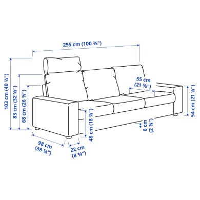 IKEA VIMLE (ИКЕА ВИМЛЕ) 49401464 фото - 2
