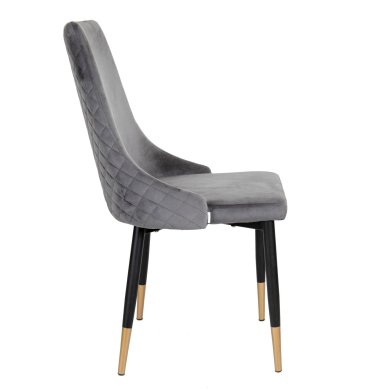 Обеденный стул Homla LOGAN Welur Серый 164070 фото - 4