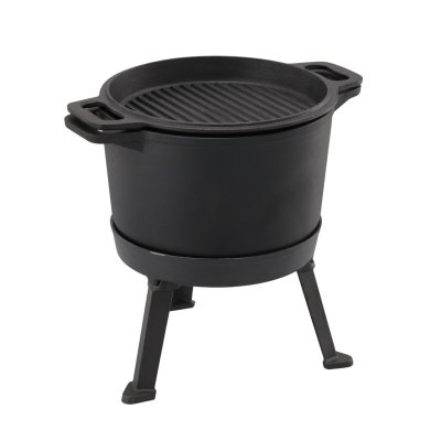 Чугунный котелок 3в1 Garden Line BBQ5930 8 л Черный BBQ5930 фото - 5