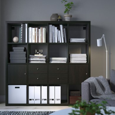 IKEA Стеллаж KALLAX Коричневый (ИКЕА КАЛЛАКС) 79278325 фото - 9