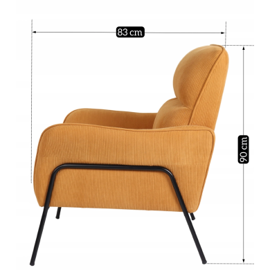Крісло м'яке Mebel Elit ALBERTO Гірчичний ME.ALBERTO/CU/T/FW фото - 12