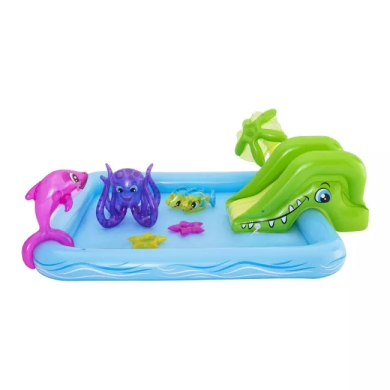 Надувной детский бассейн Bestway 53052 FANTASTIC AQUARIUM 239х206x86 см Голубой BES53052 фото - 7