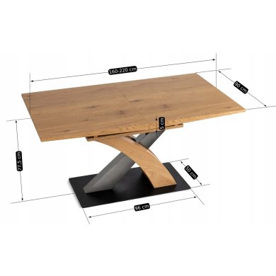 Розкладний обідній стіл Mebel Elit SVEN Дуб золотий - 18 Розкладний обідній стіл Mebel Elit SVEN Дуб золотий ME.SVEN/DZ/S фото - 18