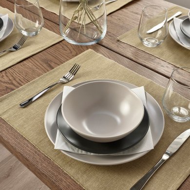 IKEA Сервірувальний килимок SVARTSENAP 35x45 см Бежево-зелений (ИКЕА СВАРЦЕНАП) 50532893 фото - 2