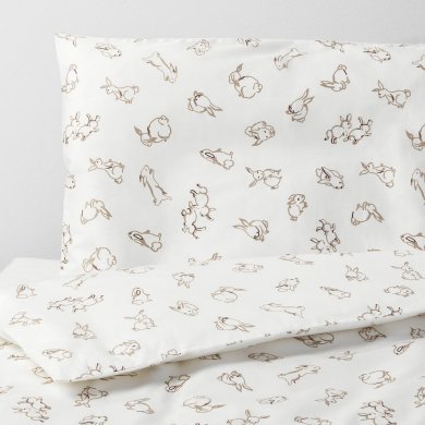 Комплект постільної білизни RODHAKE 110x125 см Принт - 10 IKEA Комплект постільної білизни RODHAKE 110x125 см Принт (ИКЕА RÖDHAKE) 30440173 фото - 10