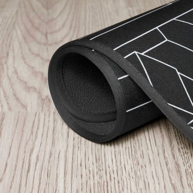 Захисний килимок для підлоги LANESPELARE 100х110 см Чорний - 3 IKEA Захисний килимок для підлоги LANESPELARE 100х110 см Чорний (ИКЕА ЛАНЕСПЕЛАРЕ) 80507793 фото - 3