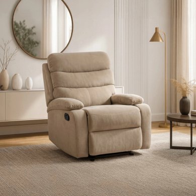 Крісло м'яке розкладне з реклайнером Mebel Elit KOBE Welur Бежевий ME.KOBE/BZ/V/FW фото - 11
