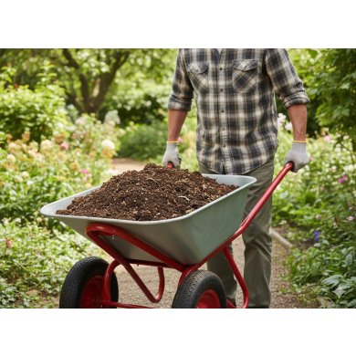 Садовая тележка Garden Line 140 л Серебристый HAT0671 фото - 10