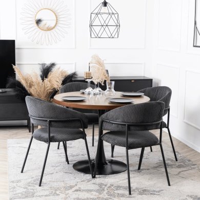 Обеденный стул Mebel Elit TINKA Velvet Черный - 6 Обеденный стул Mebel Elit TINKA Velvet Черный ME.TINKA/CZ/SZTR/K фото - 6