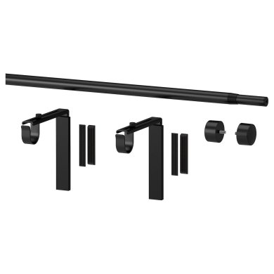 IKEA Карниз RACKA 120-210 см Чорний (ИКЕА РАКА) 99929241 фото - 3