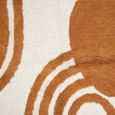 Килимок для ванної кімнати Homla DENISE 50x80 см | Білий / Карамель - 3 Килимок для ванної кімнати Homla DENISE 50x80 см | Білий / Карамель 213755 фото - 3