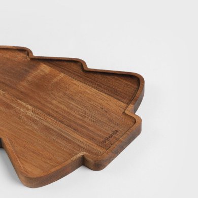 Сервірувальна дошка Homla XMAS MOOKA 27x20 см Дерево 230809 фото - 3