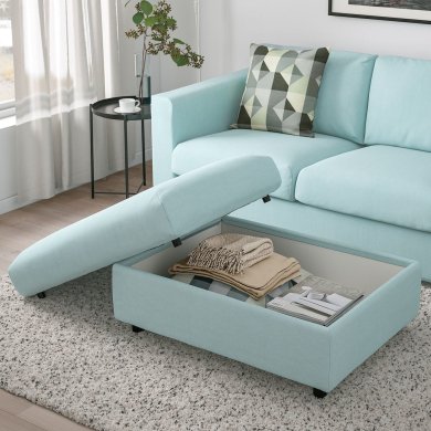 IKEA Подставка для ног VIMLE Голубой (ИКЕА ВИМЛЕ) 49392596 фото - 5