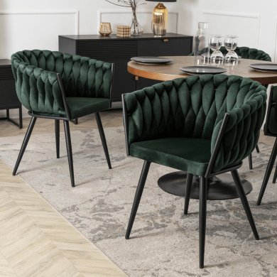 Обеденный стул Mebel Elit ELENA Welur Зеленый ME.ELENA/Z/V/K фото - 7