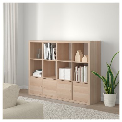 IKEA Стелаж KALLAX Дуб (ИКЕА КАЛЛАКС) 49278256 фото - 3