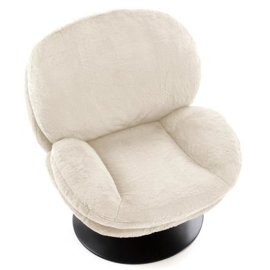 Крісло м'яке поворотне Halmar SHELL Кремовий V-CH-SHELL-FOT-KREMOWY фото - 6