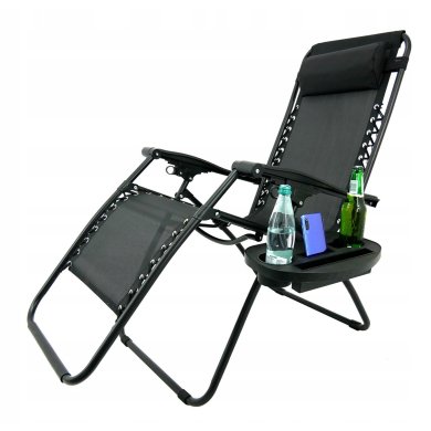 Складаний шезлонг Garden Line LEZ9979 Сірий - 3 Складаний шезлонг Garden Line LEZ9979 Сірий LEZ9979 фото - 3