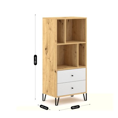 Стеллаж Mebel Elit BACARDI Дуб артизан - 6 Стеллаж Mebel Elit BACARDI Дуб артизан W.BILBAO/BL7/DA/B/REG фото - 6