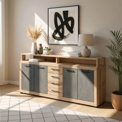 Комод Mebel Elit BLAGO Необработанный дуб W.LUNA/OSL/MA/KOM4D4S фото - 4