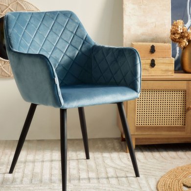 Обеденный стул Homla SHELTON Welur Бирюзовый - 7 Обеденный стул Homla SHELTON Welur Бирюзовый 218102 фото - 7