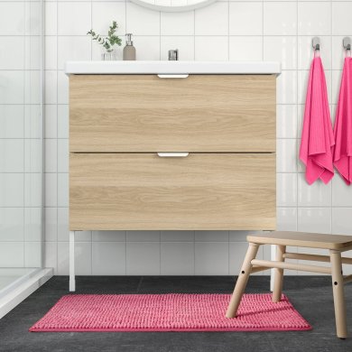IKEA Килимок для ванної TOFTBO 50x80 см Рожевий (ИКЕА ТОФТБО) 80610276 фото - 4