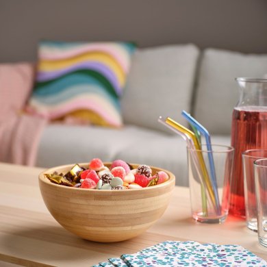 IKEA Миска BLANDA MATT 20 см Бамбук (ИКЕА БЛАНДА МЭТТ) 20214340 фото - 6